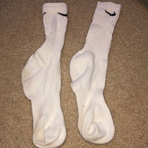 White NIKE socks